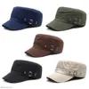 Boinas de boinas Casual Capéte de Cap Cadet Casual Chapéus Spring Four Seasons Caps Sun Caps Outdoor Protele solar Hat dos homens lavados algodão marinheiro liso