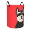 Borse per lavanderia Piegatura del cesto pieghevole Schnauzer Buddy Dog vestiti sporchi Storage Wardrobe Organizzatore dell'organizzatore di abbigliamento