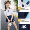 Ensembles de vêtements Enfants Set Summer Girls 2pcs Préscolaire Baby Vêtements Set Childrens Modèle à manches courtes T-shirt Top + Shorts Fashion Cute Setl2405