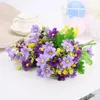 Decorative Flowers Artificial Simulation Small Daisies Living Room Dining Table Tlowers Wedding Stage Background Decor Props And Supplies