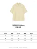 البلوزات النسائية النسخة الكورية قميص قصير الأكمام لصيف 2024 ركاب غير رسمي فضفاضة طوق البولو لون واحد الصدر