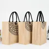 Abendtaschen Vintage Sackleinen Handtasche Multifunktion tragbarer Strand wiederverwendbare Jute Shopping Frauen große Kapazitätsschulterbeutel