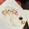 Hot Style Designer Earrings Brand Letter Ear Stud 925 Silver Copper Womens Earring Crystal Heart Earring Pearl Wedding Jewelry Gifts High Quality Fashion Accessory