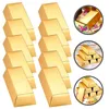 Enveloppe-cadeau Paper Gold Bar Boîte Golden Party Favor Boîtes Pirate Thème Supplies Candy Candy Decoration Chocolate Packaging