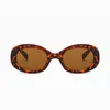 2024 occhiali da sole Donne uomini ovali occhiali da sole marrone nero rotondo rotondo vintage oversize telaio goggle uv400 ladies gafas de sol