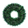 Fleurs décoratives couronne de Noël artificielle Pine Garland Cerceau décor moderne 16,5 pouces pour Windows Mantle Home