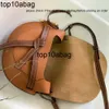 loewebag Gate Designer Bag 7A quality Dual puzzle saddle baguette Clutch fashion luxurys handbag Womens Cross Body mens Genuine Leather Totes Hobo classic bag