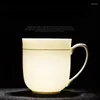 Tassen Jingdezhen Bone China Keramik Tasse Teaset Teetasse Kessel mit Deckelschalen Teetassen