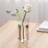 Vases Geometric Forme Clear acrylique Vase Flower Pot Container décoration Artisanat pour le festival de printemps de mariage Y5GB