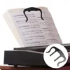 Creative Piano Music Book Clip Sweet M Type Note Sidklämman Holder Metal Reading Bokmärke Kontorsskola Fixeringsförsörjning