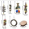 Other Bird Supplies Hangings Bell Toys Soft Birds Nest Cage 7 PCS Birdcage Bedding Outdoor Decoration For Small Parakeet Cockatiel