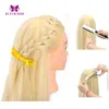 Mannequin Heads 85% real human hair model training head professional hairstyle beauty doll Q240510