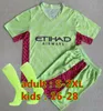 23 24 25 Haaland Soccer Jerseys Grealish Sterling Mans Cities Mahrez Fans Version Gk Kit de Bruyne Foden Football Shirt Kid Kit Uniform Green Purple Goalsecheera