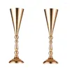 Wazony 2 szt. Tabletop wazon Wazon Wedding Centerpiece Decor Gold Metal Stand for Anniversary Part