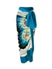 Swimons de maillots de bain pour femmes Blue Fashion Butterfly One épaule Design asymétrique en trois dimensions de décoration florale