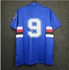 90 91 Sampdoria Mancini Vialli Home Soccer Jersey 1990 1991 Maglie Da Calcio Sampdoria Retro Vintage Classic Football Shirt