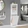 Sacchetti per lavanderia armadio alto cesto cassetto nascosto cestino bagno bagno moderno impianti di metallo in legno facile assemblare slim design 53