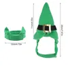 APPACEL DOG ST PATRICK'S DAY CAT CAT avec collier Funny Pet Headpice Sharp Pointed Green Costume Accessoires Noël