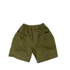 Byxor 2024 Summer Childrens Pants for Boys and Girls Casual Pocket Work Shorts Baby Western Korean Edition