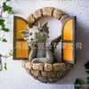 Nuovo piccolo aperto la porta, finestra del drago Accessori decorativi decorativi Crafts Decorazione da giardino