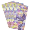 Enveloppe-cadeau 10 morceaux de sirène sur le thème de la mer Sacs de papier bonbon en papier collation emballage fille d'anniversaire cadeaux