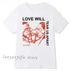 T-shirt maschile da uomo maglietta da uomo lil pp love ci farà a pezzi le magliette grafiche donne uomini oversize t harajuku hip hop tops estate xs-4xl t240510