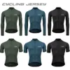 Fan tops Tees Autunno Ultra-sottile maglietta a maniche lunghe camicia sportiva di alta qualità Abbigliamento da corsa spandex di alta qualità Abbigliamento per moto estate Q240511