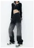 Jeans pour femmes Long pour la taille grande taille haute taille droite Classic Classic Flare Loose plus taille 2x - S OUC1444