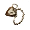 Keychains Heart Cored Chain Pendant Pendard Keychain Keys Rings Alloy Material Heyring Holder Perfect for Women Bags