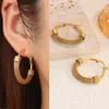 Boucles d'oreilles en peluche mode Métal en forme de cerce d'oreille carré en U pour femme 2024 Cadeau de conception de déclaration géométrique vintage cadeau de bijoux