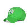 Game di animazione per bambini adulti Super Luigi Brothers Cosplay Hat Personality Fashion Fashion Cap Octagonal Cap Cappello da baseball Cappello da baseball 240506