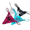 Briefs Panties Blue Water Soluble Flower Sexy Thong Ultra-Thin Peach Hip Hot Temptation T-Shaped Panties Sexy Underwear Women thong T240510