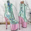 Dance Shoes Fashion Sexy Model Shows PU Upper 20CM/8Inch Women's Platform Party High Heels Pole Boots 137