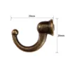 Haczyki 20pcs 29 20 12 mm Antique Bronze Wall Hat Hat Hook Hook Łazienka Kuchnia Sprzęt Meble z śrubami