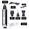 4 po en 1 hommes rechargeables poils de l'oreille de nez électrique Trimmer des femmes indolores couvrant les brûlures sourcils coiffure barbe Clipper coupé rasoir 240508