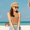 Breite Krempelnhüte achteckige Baskenmütze Frauen weiblicher Sonnenschutzhut Fahren Maler Tour Cap Sun Protection Anti-UV
