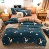 Bedding Sets Autumn And Winter Milk VELVET GOLD Mink Four Piece Set Thickened Crystal Bed Quilt Thermal Flannel Household