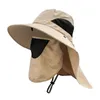 Chapeaux à bord large du soleil d'été Protection UV Protection extérieure Cap