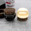 2024 1 PCS RING DESIGN HORSE BRISTLE MEN RACH BROST PLASTBORT BARRABLE Barber Beard Borstar Salong Ansikt Rengöring Razor Brush for Barber Shave Brush Set