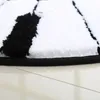 カーペットブラックホワイトピアノキーマットソフトチュフティングラウンドミュージックシンボルエリアラグリビングルームベッドルームソファパッドパッド装飾ノンスリップフロア