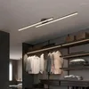 Lustres minimalistas led led tira corredor lâmpadas de teto de varanda leve iluminação simples de entrada criativa de entrada criativa