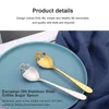 Spoons 1/2/3PCS Stainless Steel Material Dessert Spoon Smooth Noodle One Piece Creative Weight: 25g Size: 15.1 3.4 0.25cm