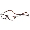 Nya Clic Reading Glasses Magnet Stone On Nose Fashion Reading Eyewear Hang Neck 3 Färger Billiga grossistglasögon Shop