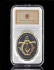 Moeda Moeda da Irmandade Europeia Craft de Maçonaria de 1oz 1oz Gold Token Colecionável Token Physical WPCCB Box9531959