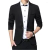 Costumes pour hommes Arrivée Luxury Men Blazer Spring Fashion Brand de haute qualité Coton Slim Robe Suit Jacket Coat