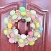 Декоративные цветы пасхальные яйца венок красочный яйцо искусственные деревенские входные дверные гирлянды венки