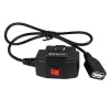 24 timmar Parkeringsövervakning 5V 3A USB -billaddning Kabel Obd Hardwire -kit med switchtråd för Dash Cam Camcorder Vehicle DVR