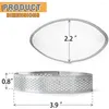 Baking Moulds 9 Pack Stainless Steel Tart Ring Heat-Resistant Perforated Cake Mousse Molds Circle Cutter Pie