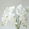 Fleurs décoratives Glue 5 Phalaenopsis artificiel Small Fake Silicone Pu Real Touch Wedding Home Decoration