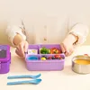 Przenośna podzielna pudełko na lunch Praca Praca Użyj dziewcząt isulowana plastikowa dostawa dla dzieci